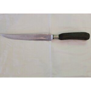 Vintage J. Ward & Co. Stainless Steel Carving Knife With Stag Handle